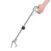Zerodis Snake Tong Snake Clamp Catcher foldable Snake Catcher Reptile Grabber Pick Up Handling tongs stainless steel tools for the hunting of snake with lock (100cm)