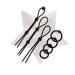 Sporty male props 7 pieces silicone simple use ring different sizes black multi -purpose flexibility free soft set