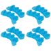 Uxsiya 4 Pairs 2 Toe Separators Silicone Straightener Foot Tool Orthotics Toe Separator Gel (FreeSize) FreeSize Blue