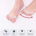 Yoga Gel Toe Separators - Foot Pain Relief & Toe Straightener Spreader - Silicone Toe Spacers for Bunions & Hammer Toe - 2 Pairs White - Buy Online on GoSupps.com
