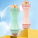 Oil-Absorbing Volcanic Roller - Double Head Facial Scooter with Interchangeable Volcanic Balls | Portable Oil Control Roller for Instant Shine Remover (Pink) - Buy Online on GoSupps.com