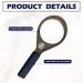 20 x & 10 x Handheld Magnifier Glass with Protective Sleeve Small Reading Magnifying Glass with Non Slip Handle Portable Hand Held for Seniors Students Exploring (65mm Blue & Brown) - Buy Online on GoSupps.com