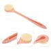 Healvian Handle Shower Bath Brush - Exfoliating Scrubber for Men and Women | Soft Body Brush with Lotion Applicator - Bathroom Supply - Buy Online on GoSupps.com