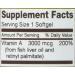 Mason Natural Vitamin A 3000 mcg from Fish Liver Oil - 100 Softgels - Buy Online on GoSupps.com