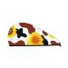 Cow Print Sunflower Microfiber Hair Towel Soft Super Absorbent Hair Towel Wrap for Women Coral Velvet Quick Dry Hair Cap for Long Curly Short and Thick Hair Cow Print Sunflower One Size