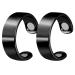 Eomsky 2-pack magnetic ring lymphatic drainage magnet ring adjustable opening ring blood sugar controller ring weight loss slimming magnet ring for men and women