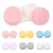 Sihuuu Colorful Contact Lens Case,6 Pack for Travel, Home, Outdoor, Mini Contact Lens Soak Storage Kit(Yellow+Blue+Pink+Purple+Gray+White)