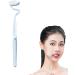 S-Type vertical toothbrush for adults men and women special shape soft tongue coating cleans the interdental spaces and massages the gums (blue 1 piece)