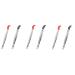 Bonkshire 6 Pieces Tweezers Curved Curved Rubber Tip Tweezers Stainless Steel Tweezers for Laboratory Jewellery Making