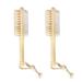 Exceart 2st pumice stone cleaning clothes naturally eliminator double-sided footfish pedicure tools footfish grab foot bimsstein footcare bamboo peeling scrub