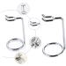 Frcolor 2ST Razor & Brush Stand for Men - Metal Shaving Holder & Bracket for Perfect Shave - Buy Online on GoSupps.com