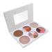 6 Color Palette Highlighting and Contouring Palette Compact and Lightweight Shimmering Bronzer Palette Pearlized Formula Highlighter Palette