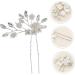 minkissy 1pc Hairpin Bridesmaid Hair Pin Flower Hair Clip Hair Fork Retro Wedding Party Headpiece Bridal Hair Jewelry Wedding Hair Clips Hair Pin for Women Hair Stick Alloy Simple - Buy Online on GoSupps.com