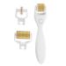 Healeved Derma Roller Scalp Hair Roller Micro-needle Roller Massager with 3 Size Needle Head 0.25mm 0.5mm 1.0mm for Hair Beard Facial Skin Face Cosmetic Beauty Instrument