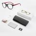 Stylish Reading Glasses for Men & Women - Spring Hinges Anti Eyestrain Resin Lenses - Gray 1.5x Eyeglasses - Buy Online on GoSupps.com