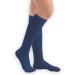 Collections Etc Women's Compression Trouser Socks Pair Moderate 15-20 mmHg Navy Large - Made in The USA Large Navy