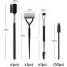 3-piece eyebrow kit two-way eyebrow combing brush stainless steel eyelash brush 2-in-1 eyebrow and eyelash brush with 50 pieces of eyelash brush cotton swabs - Buy Online on GoSupps.com