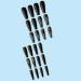 Noapasa Black and white snowflake pressed on nails reusable fake nail tips art set full coverage Christmas nails for women and girls 24 pieces. (Black white) - Buy Online on GoSupps.com