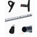 Folding Forearm Adult Crutches Lightweight Medical Aluminum Alloy Arm Cuff Crutch Height Adjustable Ergonomic Design Comfortable on Wrist Surprise Gift - Buy Online on GoSupps.com