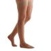 Evonation Women's compression stockings Made in the USA for thighs 8-15 mmHg mild pressure transparent socks lace quality support hose best comfort medium nude