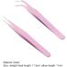 Reheyre 2Pcs Metal Nail Art Sticker Tweezer Set for Precise Sticker Application - Straight and Curved Tweezers for Thickened 1.0mm Tape - Black - Buy Online on GoSupps.com