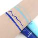 Blue Light Liquid Eyeliner Set - Waterproof Colored Eye Liners for Women | Stamps Shapes for Eyes - 2Pcs Colorful Set | Long Lasting Formula | Eye Makeup for a Bold Look - Buy Online on GoSupps.com