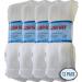 Doc Ortho Ultra Soft Loose Fit Diabetic Socks - 12 Pairs - Crew White - Men and Women X-Large - Buy Online on GoSupps.com