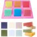 TDHDIKE 3 Pack Silicone Soap Molds - 6 Cavities Baking Mold for DIY Handmade Soap, Muffins, Brownies, and More (Blue, Pink, Green) - Buy Online on GoSupps.com
