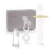 haakaa Training Toothbrush Set Oral Care Kit Soft Silicone Toothbrush for Baby Infants Toddlers & Kids SUVA Grey