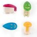 AUEAR 8 Pack Smile Face Toothbrush Head Cover Caps - Portable, Cute & Protective for Home, Travel & Outdoor Camping - 4 Colors - Buy Online on GoSupps.com