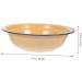 Alipis 2pcs Enamel Soup Bowl Enamelware Enamel Bowls Vintage Cooking Bowls Round Serving Basin Iron Enamel 18X18X5CM Yellow - Buy Online on GoSupps.com