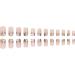 24Pcs/Box Fake Nails Press on Short Reusable with Designs Set French Artificial Wearable Fake Nail Stick-on Nails Tips Press on Nails for Wide Nail beds Long Length Cute Designs Summer - Buy Online on GoSupps.com