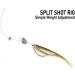 Dr.Fish 100 Pack Removable Split Shot Sinker Lead Weight Clips - #BB (1/80 oz) - Ideal for Bass Fishing in Freshwater - Buy Online on GoSupps.com