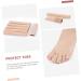 Lurrose 2pcs Silicone Gel Toe Covers - Foot Corn Cap & Protector - Khaki Baotou Hole Design - Buy Online on GoSupps.com