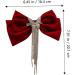 Angoily Tassel Hair Clip Big Bow Crystal Hair Clip French Barrette Hair Jewels for Women Goody Hair Clips for Women Tassel Hair Bow Crystal Bow Hair Clip Headgear Miss Red Bow Tie Velvet - Buy Online on GoSupps.com