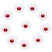 Buy Bug Tooth Gems - 10pcs Clear Tooth & Nail Decoration | Crystal Red Gemstones for Stunning Smiles - Buy Online on GoSupps.com