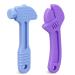 sungwoo Teething Toys for Babies 0-6 Months 6-12 Months 2 Pack Hammer & Wrench Food Grade 100% Non-Toxic and BPA Free Silicone Teether for Infant Chew Toys for Newborn Boy Girl Sucking and Biting