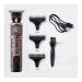 Razors 2024 New Electric Hair Clipper Oil Shaving Head T9 LCD Electric Pusher Carving Electric Shaver Rechargeble Hair Trimmer for Men(Red Lion)