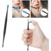 Silicone Double Head Ear Pick Spoon | 360 Degree Soft Design | Earwax Remover and Cleaner in Black - Buy Online on GoSupps.com