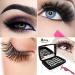 Shop Magnetic Eyelashes - Natural Look Reusable with 3 Magnets & Stainless Steel Tweezers - 2 Pairs (8 Pieces) - Color 3 - Buy Online on GoSupps.com