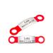 2 pieces of silicone dog brand with engraving pet-ID brand to postpone personalized animal brands for dogs and cats red s (2 Pack)