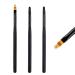 Ombre brush nailart nail brush for gelail nail art brush 3 pieces set lea-shall ombre/flat/round nail polish brush set uv nails gel detail nail design pen for professional beginners 3PCs gel nail brushes
