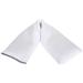 Microwavable Unscented Wheat Bags Plain Fleece Microwave Heat Pack for Back Neck Joints and Shoulder Pain Relief 44cmx13cm (White) Unscented (44cmx13cm) Plain Fleece - White
