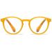 Abetos reading glasses around retro women men anti blue light reading aid Sympheal Federscharnier Mode Comfortable round large computer glasses with starch yellow 3.0 x