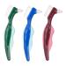 Tool Cleaner Double-sided Brush Portable False Toothbrush for Cleaning False Teeth 3pcs Cleaner Brush Tool Cleaner Tool Cleaner
