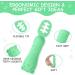 Vicloon Baby Fork and Spoon Set - 2Pcs Silicone Weaning Utensils for Self Feeding, Easy Grip Toddler Cutlery Kit - Soft Infant Spoon in Green - Buy Online on GoSupps.com