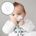Buy Silicone Button Ring Set - 4 Pack Pacifier Adapter & Chain - Soft Transparent Baby Pacifier Rings - Buy Online on GoSupps.com