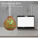 500ml Aroma Diffuser with 15 LED Colors - Essential Oil Humidifier Auto Shut-Off 3 Timing Modes - Dark Brown - Buy Online on GoSupps.com