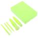 1 Set portable cosmetic brush Eye shadow brush Set of brushes plastic women makeup brush lip brush makeup brush for loose powder makeup brush for foundation Soft fur belt 9.50X3.00X2.00CM Green