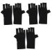 POPETPOP 3 Pairs Nail Gloves Fingerless Gloves Sun Gloves Protective Gloves for Gel Nails Manicure Uv Gloves Fingerless Uv Gloves Women's Polyester Short Nail Polish